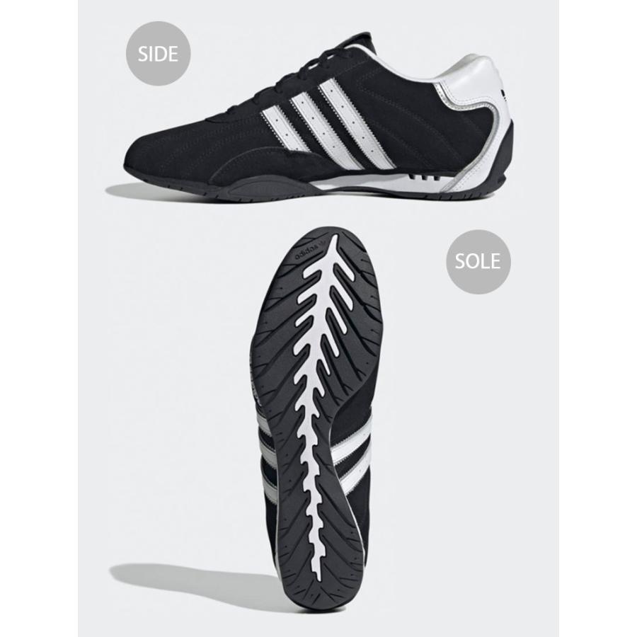 adidas（アディダス） スニーカー ADIRACER LO JP7009 BLACK WHITE