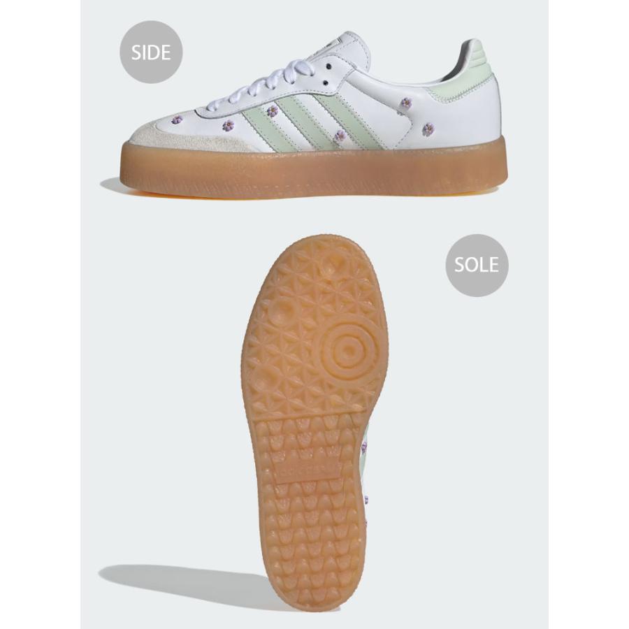 adidas originals アディダス レディース 厚底 スニーカー SAMBA JS3954 シューズ サンバ ホワイト グリーン プラットフォーム adidas（アディダス） adidas originals レディース 厚底 スニーカー