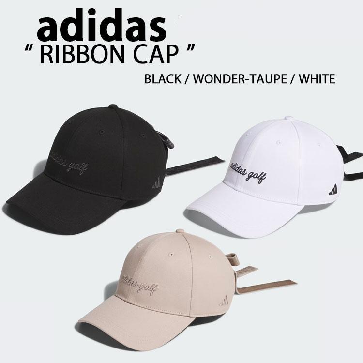 adidas（アディダス） キャップ RIBBON CAP BLACK TAUPE WHITE JX7034