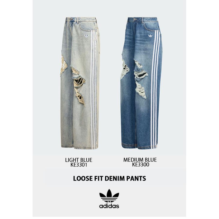 adidas（アディダス） adidas Originals レディース デニムパンツ ルーズフィット LOOSEFIT DENIM ...