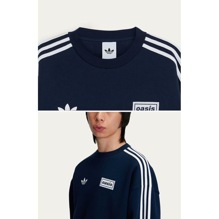 Oasis adidas オアシス アディダス クルーネック スウェット adidas Originals × Oasis ツアー オーバーサイズ クルーネック