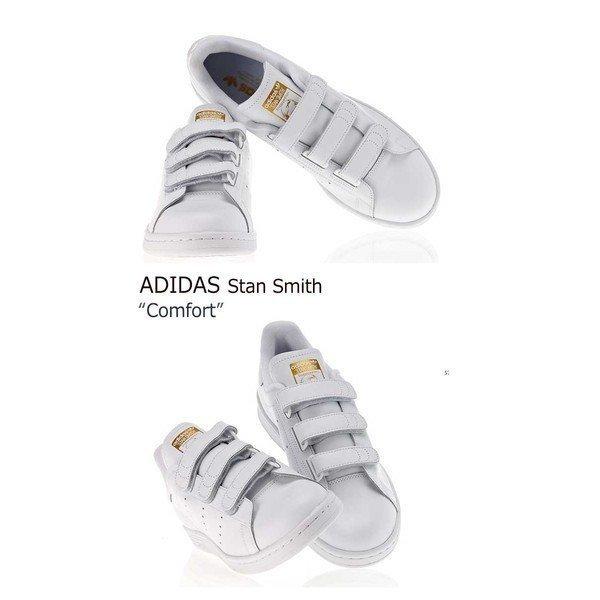 【新品未使用】adidas Stan Smith ホワイト ベルクロスニーカー adidas（アディダス） スニーカー StanSmith GLD スタンスミス