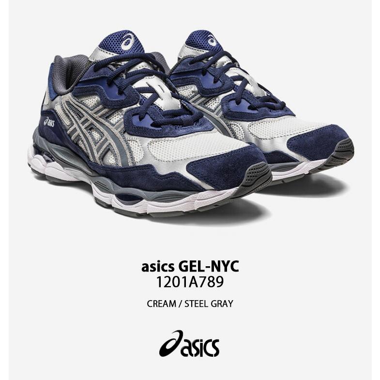 ASICS asics アシックス スニーカー GEL-NYC CREAM STEEL GRAY ASICS asics アシックス スニーカー GEL-NYC CREAM STEEL GRAY