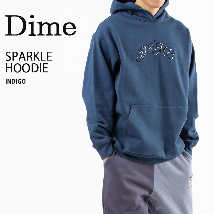 Dime ダイム パーカー SPARKLE HOODIE INDIGO スパークル