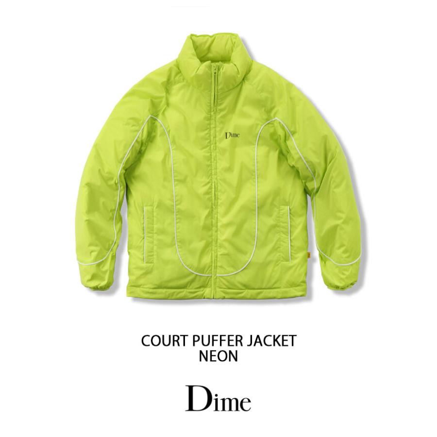 Dime ダイム ダウンジャケット COURT PUFFER JACKET NEON