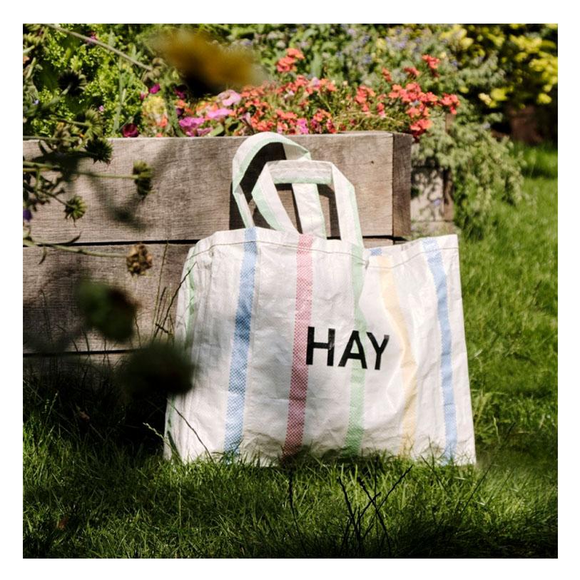 HAY（ヘイ） トートバッグ ショッパーバッグ 大型 大判 CANDY STRIPE