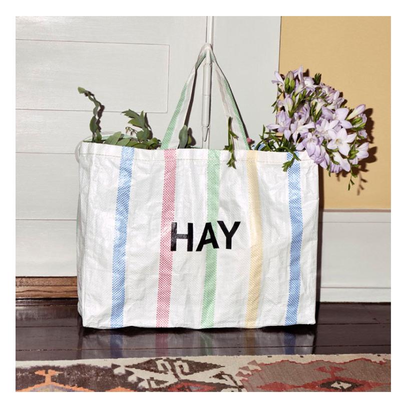 HAY（ヘイ） トートバッグ ショッパーバッグ 大型 大判 CANDY STRIPE