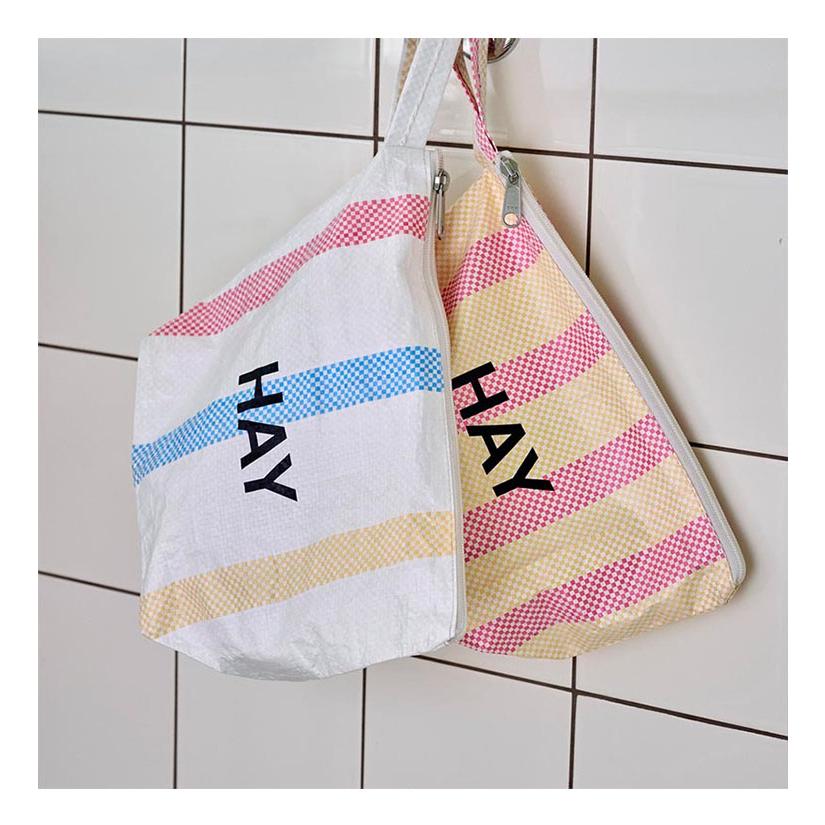 HAY（ヘイ） ポーチ 化粧ポーチ 洗えるポーチバッグ CANDY STRIPE WASH