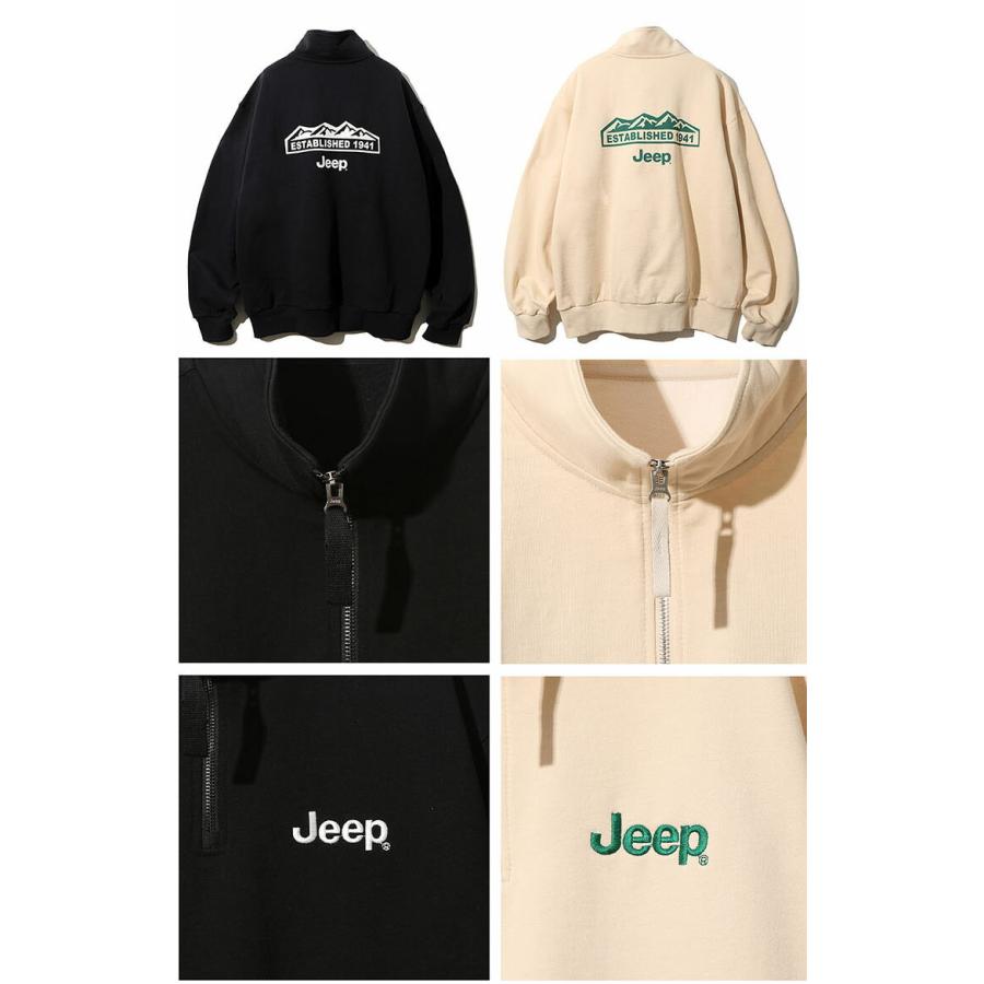 Jeep ジープ スウェット Half Zip-Up M-Logo Sweat ハーフジップ Jeep ジープ スウェット Half Zip-Up M-Logo Sweat ハーフジップ