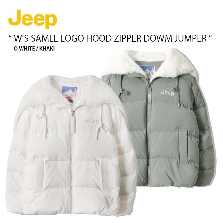 Jeep ジープ レディース ダウンジャケット SAMLL LOGO HOOD ZIPPER