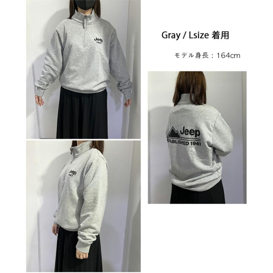 Jeep ジープ スウェット Half Zip-Up Sweat ハーフジップ ロゴ Jeep ジープ スウェット Half Zip-Up Sweat ハーフジップ ロゴ
