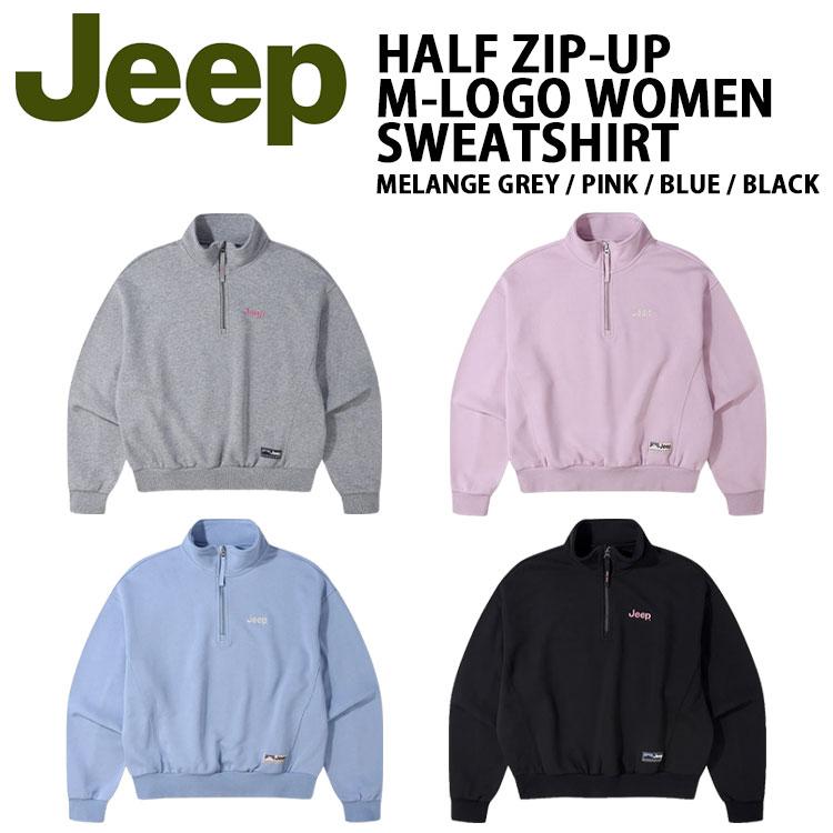 Jeep ジープ レディース スウェット HALF ZIP-UP M-LOGO WOMEN MTM