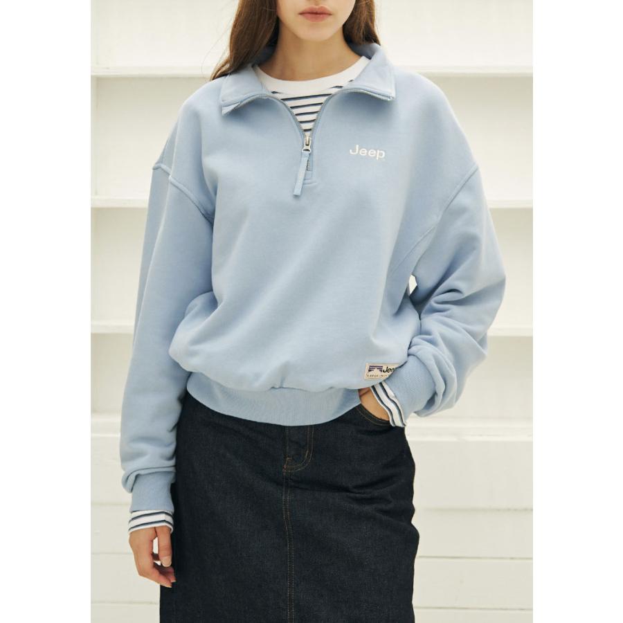 Jeep ジープ レディース スウェット HALF ZIP-UP M-LOGO WOMEN MTM