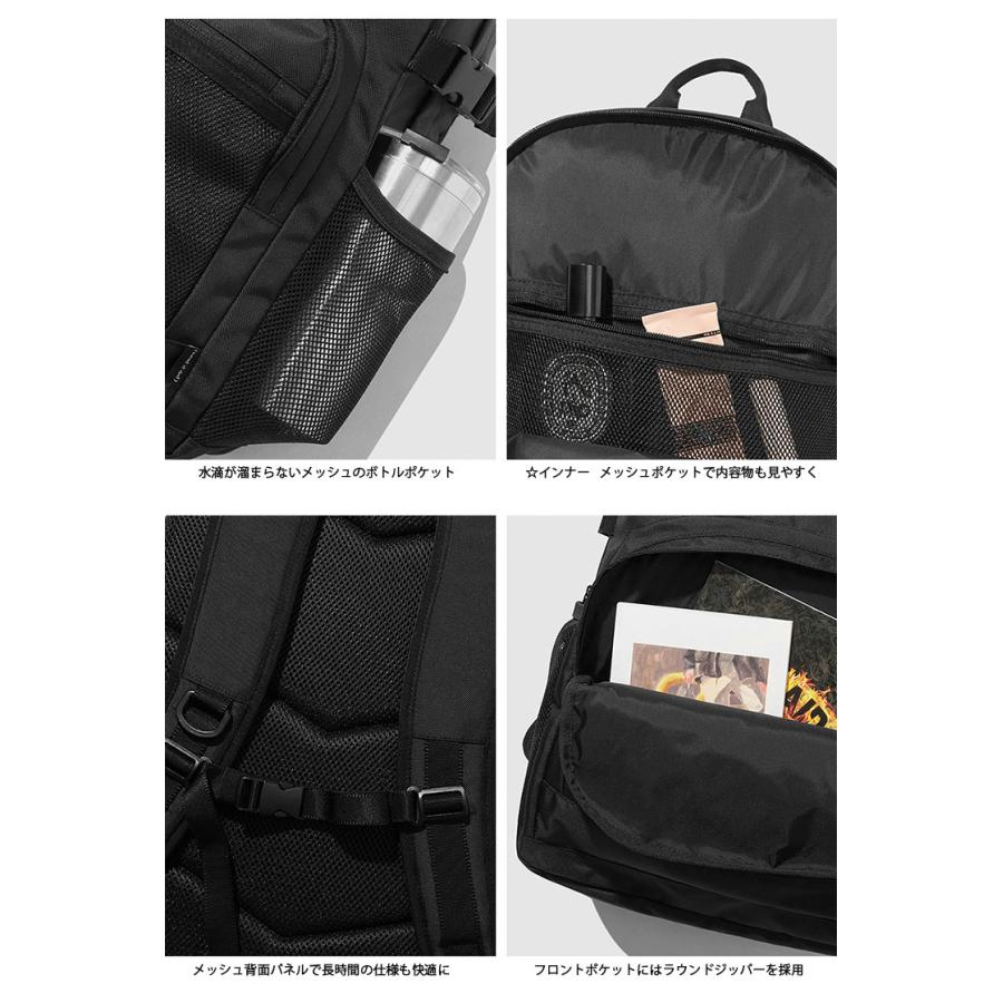 What it isnt Mark Gonzales マークゴンザレス バックパック 2ND LAYER POCKET BACKPACK リュック ポケット BLACK ワットイットイズント 通勤 通学 MG2200BP01｜snkrs-aclo｜05