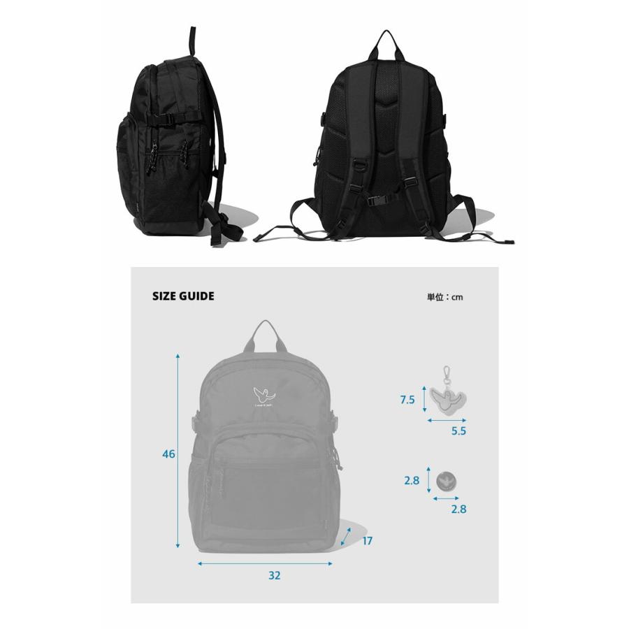 What it isnt Mark Gonzales マークゴンザレス バックパック 2ND LAYER POCKET BACKPACK リュック ポケット BLACK ワットイットイズント 通勤 通学 MG2200BP01｜snkrs-aclo｜06