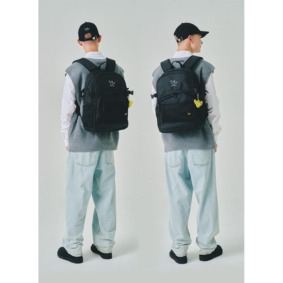 What it isnt Mark Gonzales マークゴンザレス バックパック 2ND LAYER POCKET BACKPACK リュック ポケット BLACK ワットイットイズント 通勤 通学 MG2200BP01｜snkrs-aclo｜07