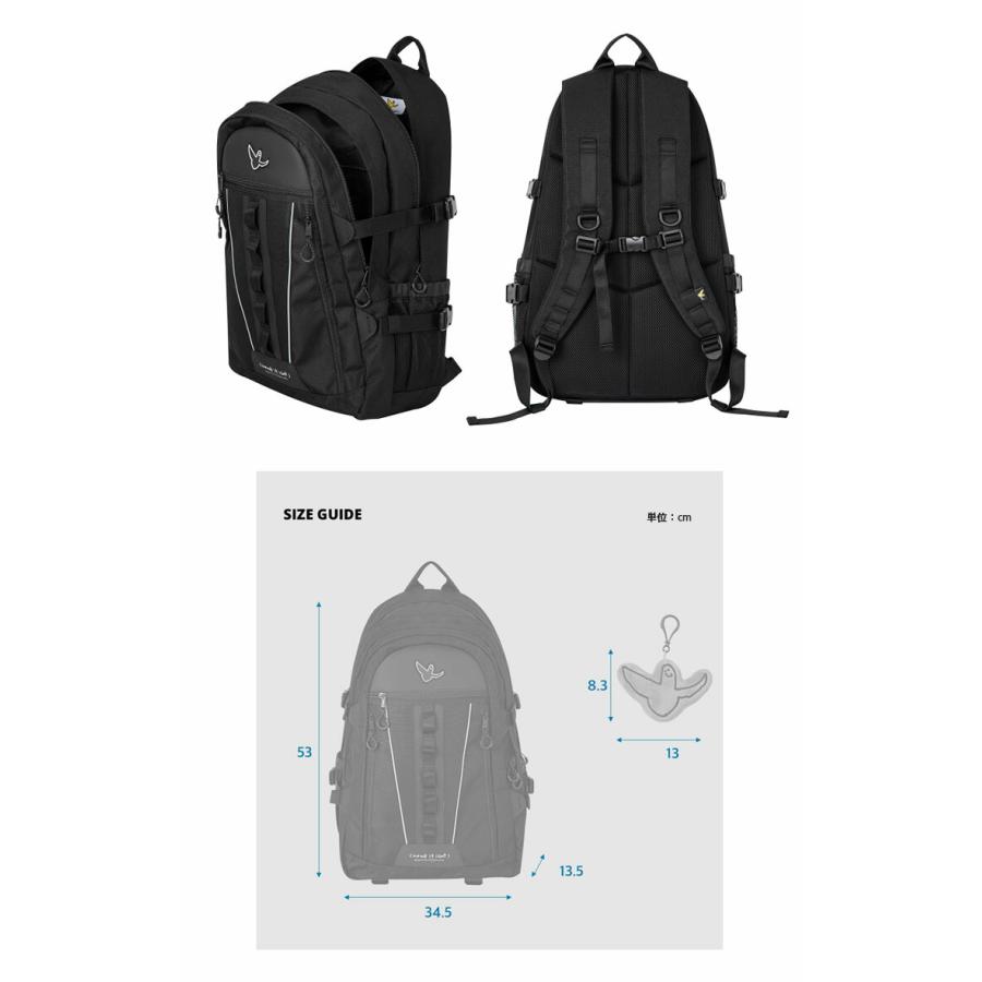 What it isnt Mark Gonzales マークゴンザレス バックパック ANGEL TRAVEL BACKPACK リュック トラベルバッグ BLACK エンジェルチャーム MG2300BP04BK｜snkrs-aclo｜06