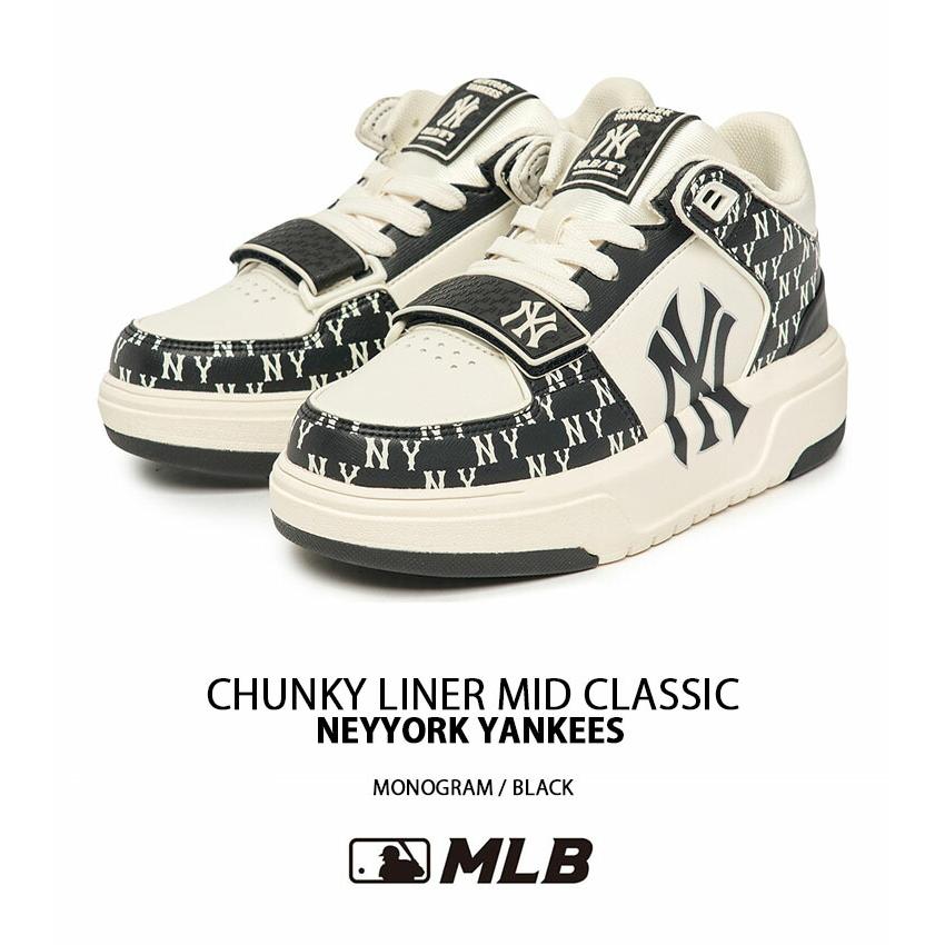 MLB スニーカー CHUNKY LINER MID CLASSIC NY 厚底スニーカー 