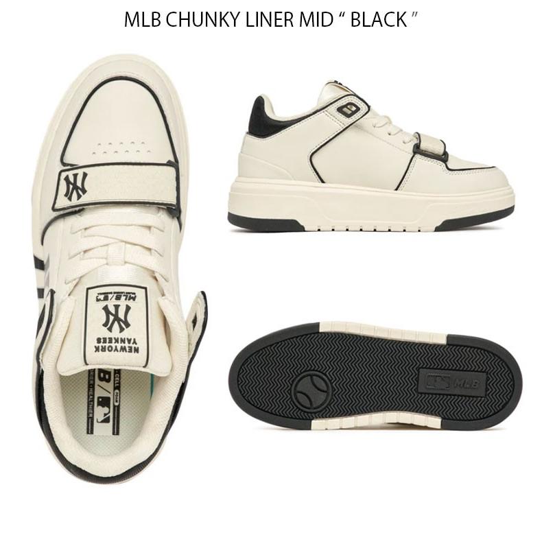 MLB エムエルビー スニーカー MLB CHUNKY LINER MID チャンキー ライナー ミッド ヤンキース シューズ 厚底スニーカー 3ASXLMB3N-50BKS｜snkrs-aclo｜05