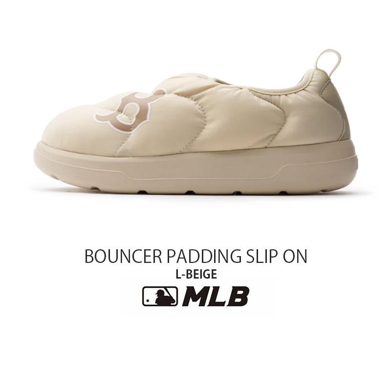 MLB エムエルビー スリッポン MLB BOUNCER PADDING SLIP ON L-BEIGE バウンサー パディング スリップ オン シューズ メンズ レディース 3AWBPSO36-43BGL｜snkrs-aclo｜03