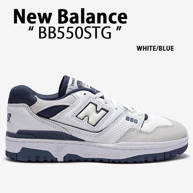 New Balance ニューバランス スニーカー BB550STG WHITE BLUE シューズ 
