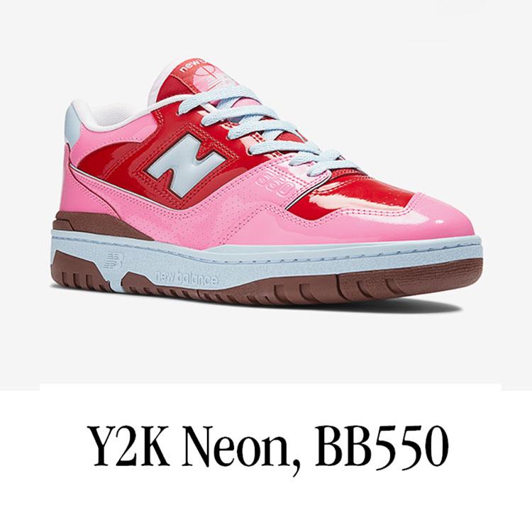 New Balance（ニューバランス） スニーカー BB550YKC NEON RED PINK