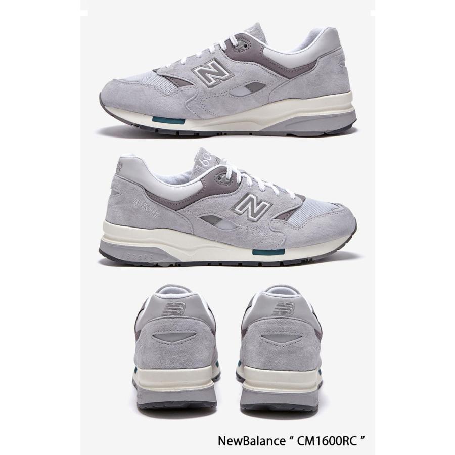 New Balance ニューバランス スニーカー CM1600RC NEWBALANCE 1600 GRAY CHARCOAL シューズ  レザー 本革 チャコール グレー メンズ レディース｜snkrs-aclo｜04