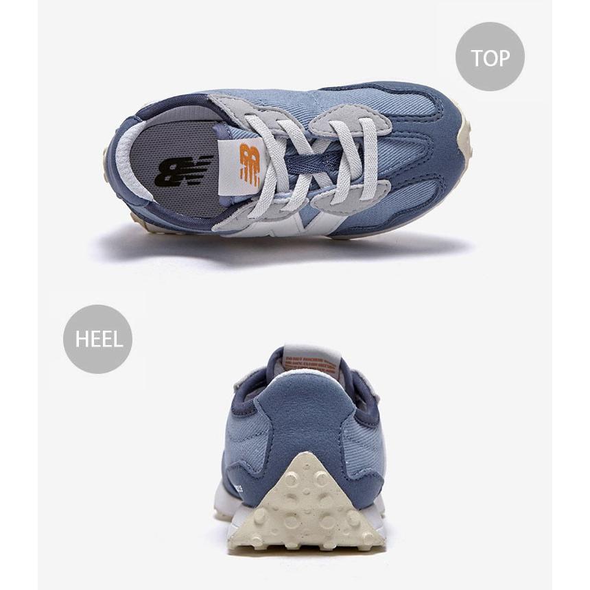 【New Balance】 327 ブルー系 スニーカー 24cm New Balance（ニューバランス） キッズ スニーカー NewBalance 327