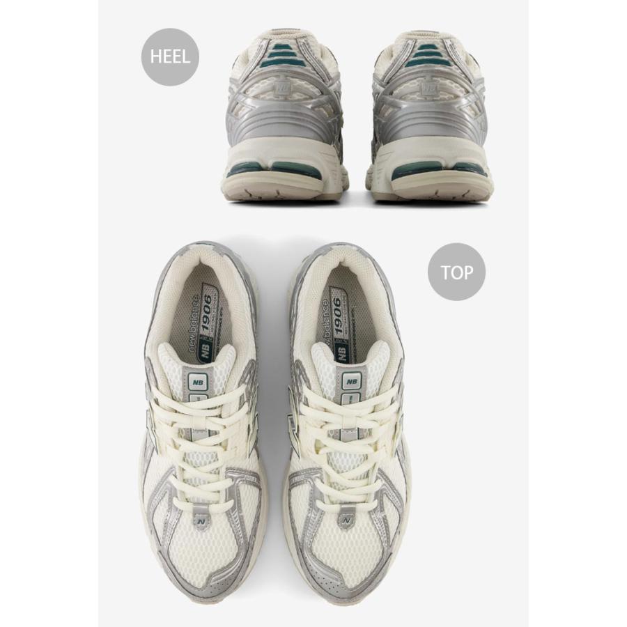 New Balance ニューバランス スニーカー M1906REE NEWBALANCE1906 SILVER IVORY シューズ ニューバランス1906 シルバー アイボリー メッシュ｜snkrs-aclo｜05