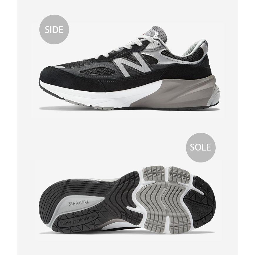 New Balance ニューバランス スニーカー M990BK6 MADE IN USA 990v6 シューズ BLACK GRAY スエード NewBalance990 ニューバランス990 スウェード ブラック｜snkrs-aclo｜05