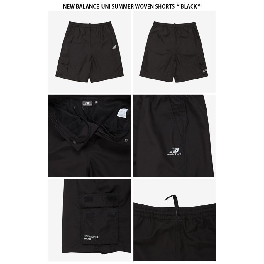 New Balance ニューバランス ショートパンツ UNI SUMMER WOVEN SHORTS ウーブン ショーツ パンツ 半ズボン ウォーターパンツ メンズ レディース NBNVD32703｜snkrs-aclo｜07