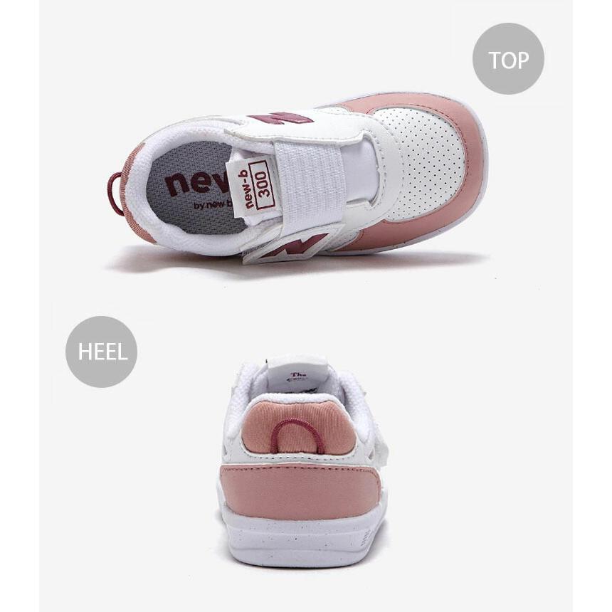 New Balance ニューバランス キッズ スニーカー NewBalance 300 PINK キッズシューズ ピンク ホワイト ベルクロ NW300PM1 ベビー用 キッズ用 子供用_3
