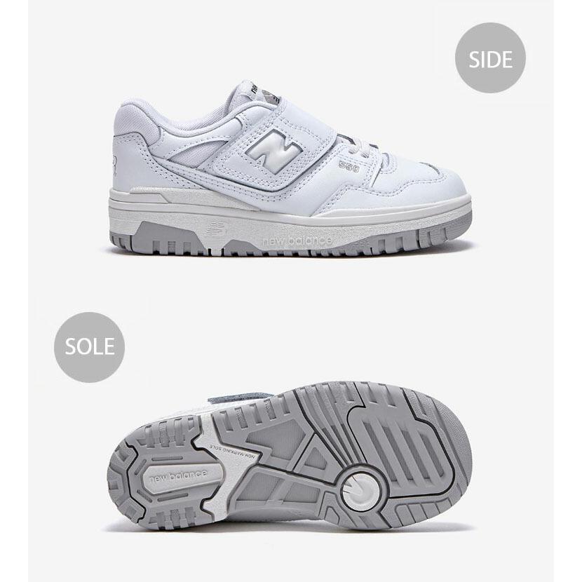New Balance ニューバランス キッズ スニーカー NewBalance 550 WHITE キッズシューズ ホワイト ベルクロ PHB550PB ベビー用 キッズ用 ジュニア用 子供_3