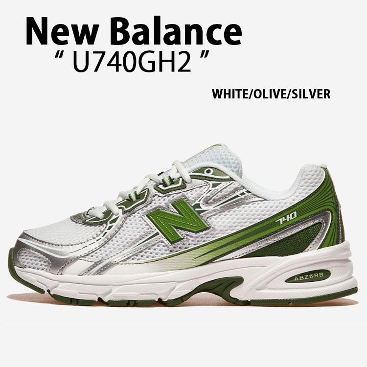 New Balance ニューバランス スニーカー U740 U740GH WHITE OLIVE SILVER シューズ ホワイト オリーブ シルバー ABZORBクッション New Balance（ニューバランス） スニーカー U740 U740GH WHITE OLIVE