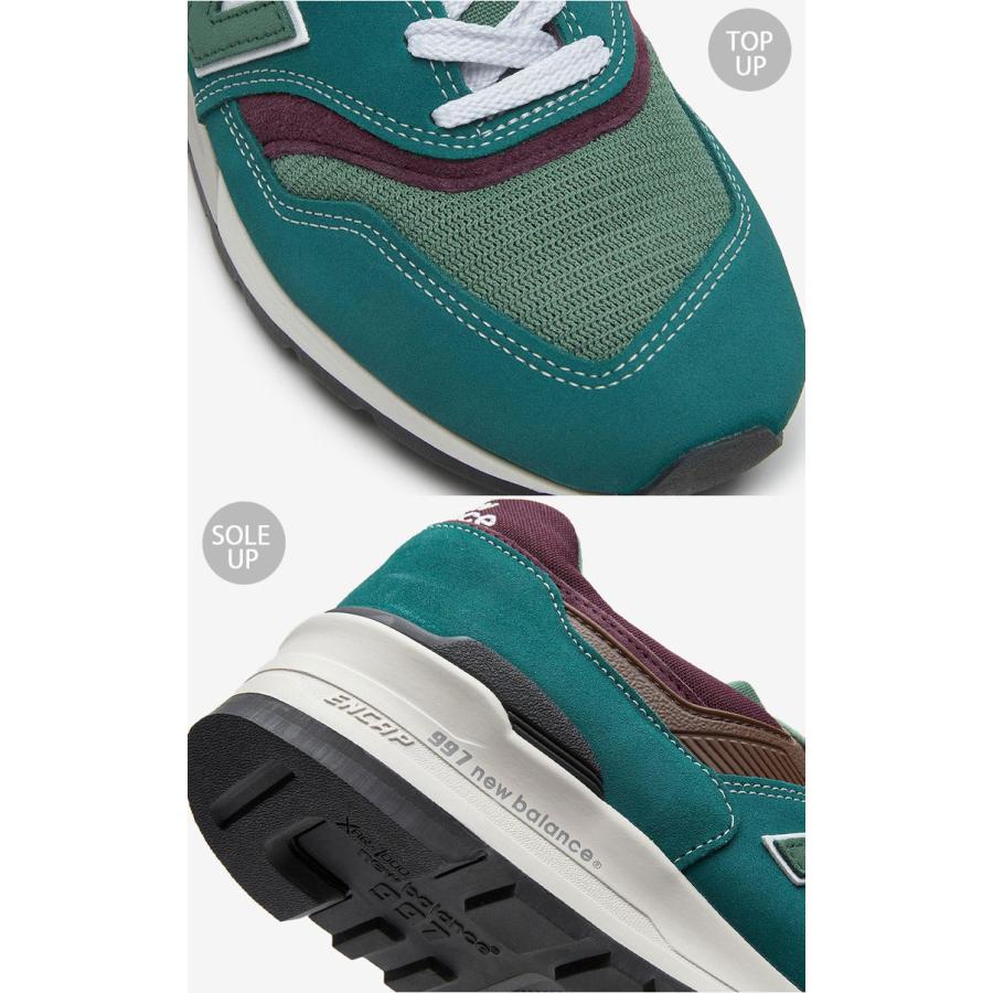 New Balance ニューバランス メンズ スニーカー U997TB GREEN シューズ made in USA NewBalance997 グリーン ロゴ 本革 レザー_5