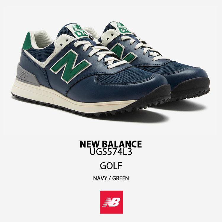 New Balance ニューバランス ゴルフ シューズ UGS574L3 GOLF NAVY GREEN スニーカー NewBalance574 ニューバランス574 ゴルフシューズ スパイクレス 2Eモデル｜snkrs-aclo｜02