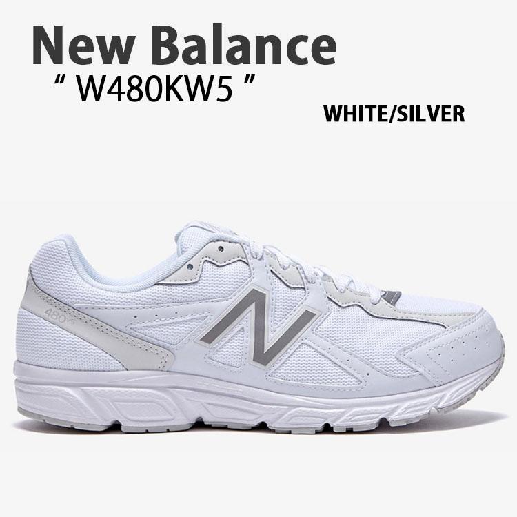 靴 New Balance S580 White /Sliver 25 cm New Balance（ニューバランス） スニーカー W480KW5 WHITE SILVER