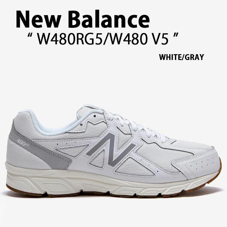 New Balance ニューバランス スニーカー W480RG5 V5 WHITE GRAY