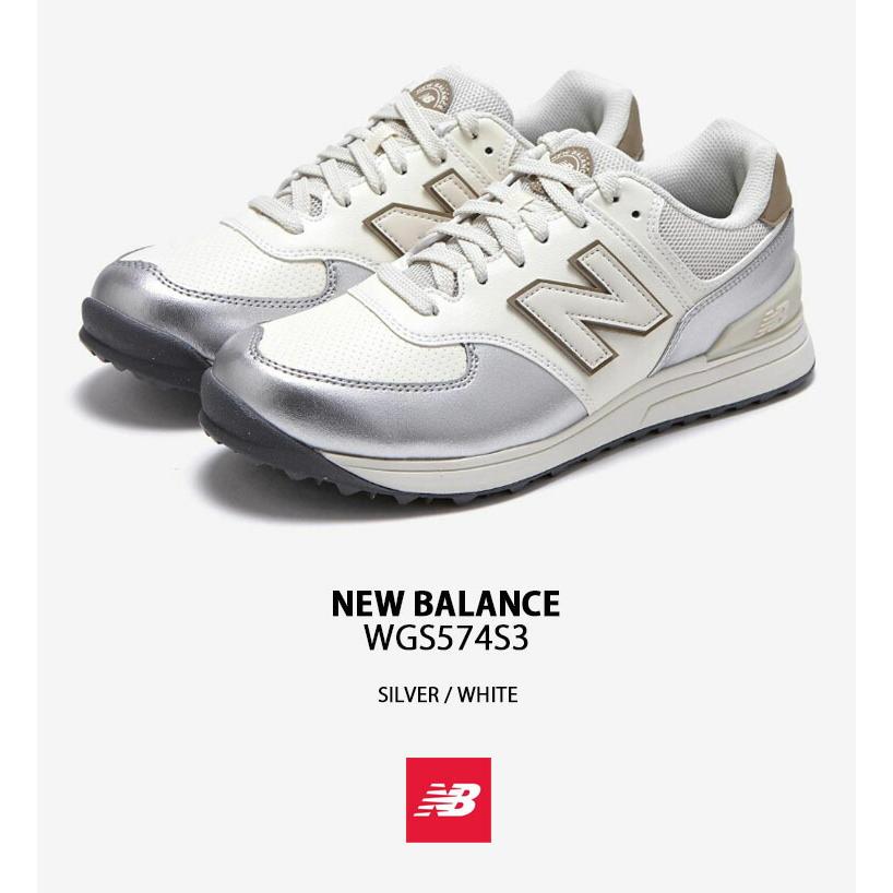 New Balance ニューバランス レディース スニーカー WGS574 WGS574S3 ゴルフシューズ SILVER WHITE シューズ シルバー ホワイト スパイクレス｜snkrs-aclo｜02