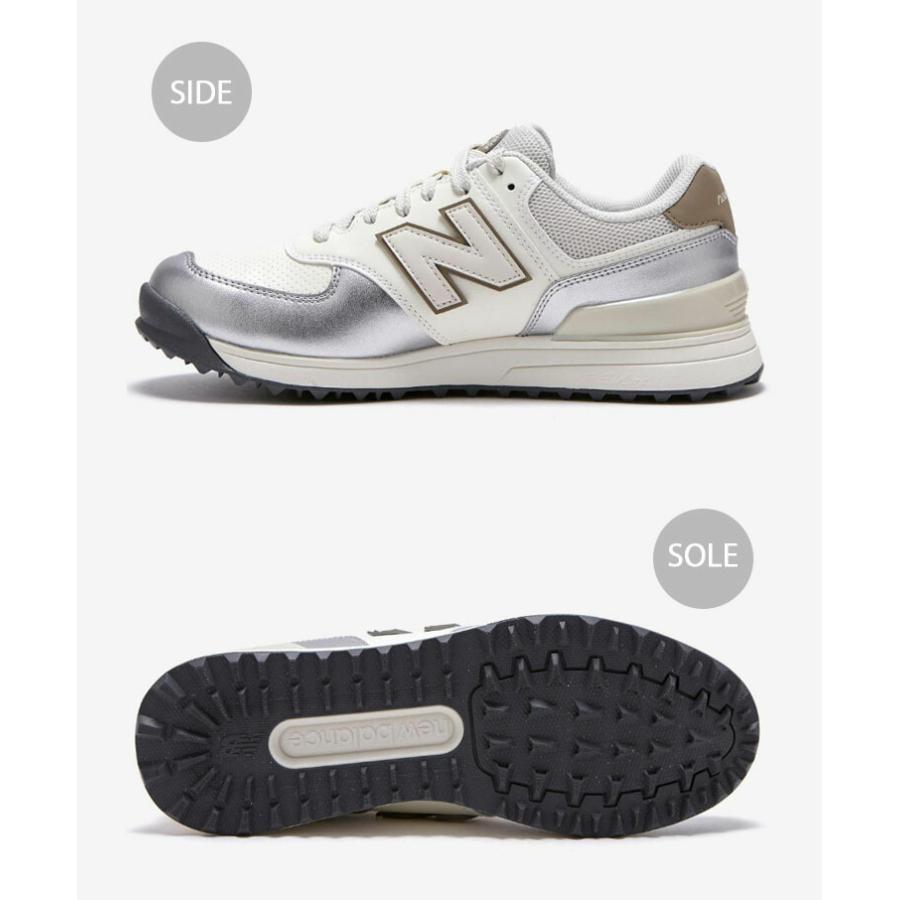 New Balance ニューバランス レディース スニーカー WGS574 WGS574S3 ゴルフシューズ SILVER WHITE シューズ シルバー ホワイト スパイクレス｜snkrs-aclo｜03