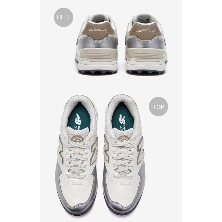 New Balance ニューバランス レディース スニーカー WGS574 WGS574S3 ゴルフシューズ SILVER WHITE シューズ シルバー ホワイト スパイクレス｜snkrs-aclo｜04