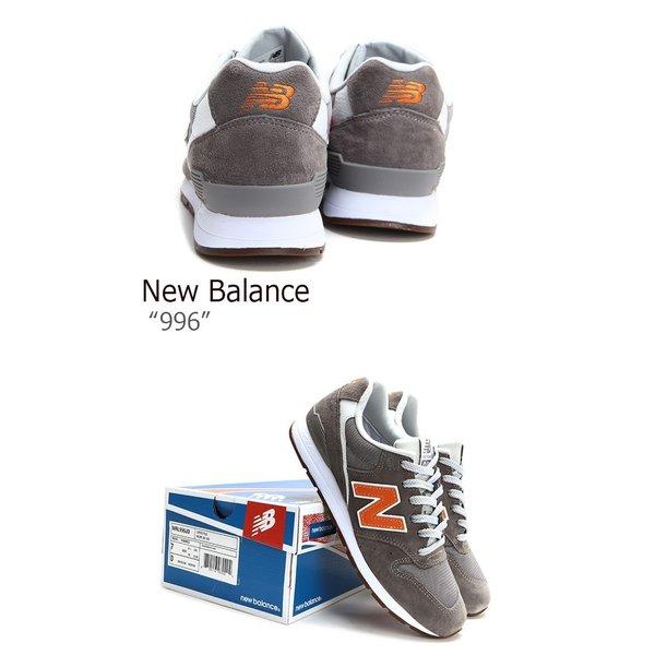 New Balance ニューバランス スニーカー 996 GRAY ORANGE グレー オレンジ MRL996JD｜snkrs-aclo｜04