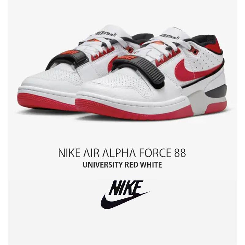 NIKE ナイキ スニーカー AIR ALPHA FORCE 88 エア アルファ フォース DZ4627-100 レッド ホワイト シカゴカラー メンズ 男性用｜snkrs-aclo｜02