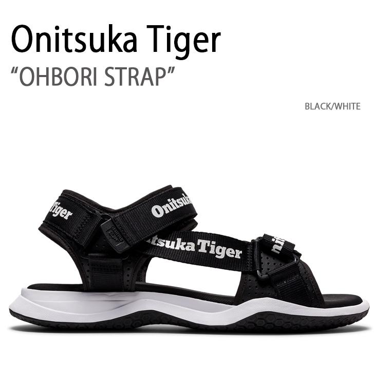 Onitsuka Tiger オニツカタイガー サンダル OHBORI STRAP BLACK WHITE