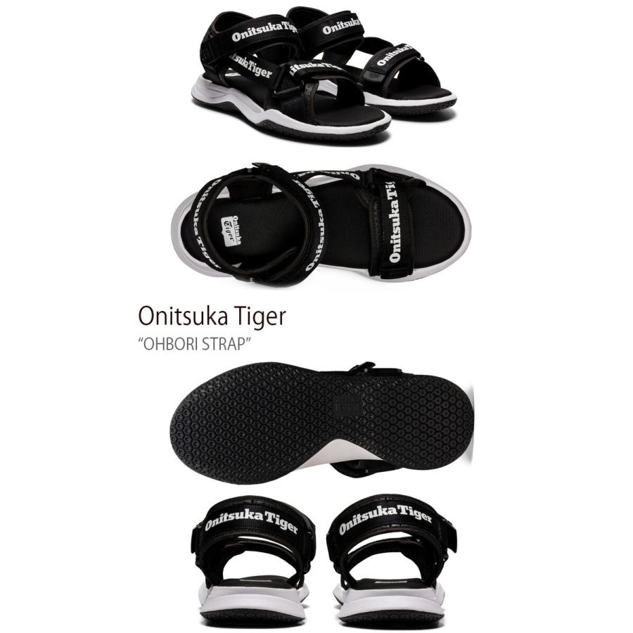 Onitsuka Tiger オニツカタイガー サンダル OHBORI STRAP BLACK WHITE 1183B305.001 シューズ オーボリ ストラップ ブラック ホワイト スポーツサンダル｜snkrs-aclo｜02
