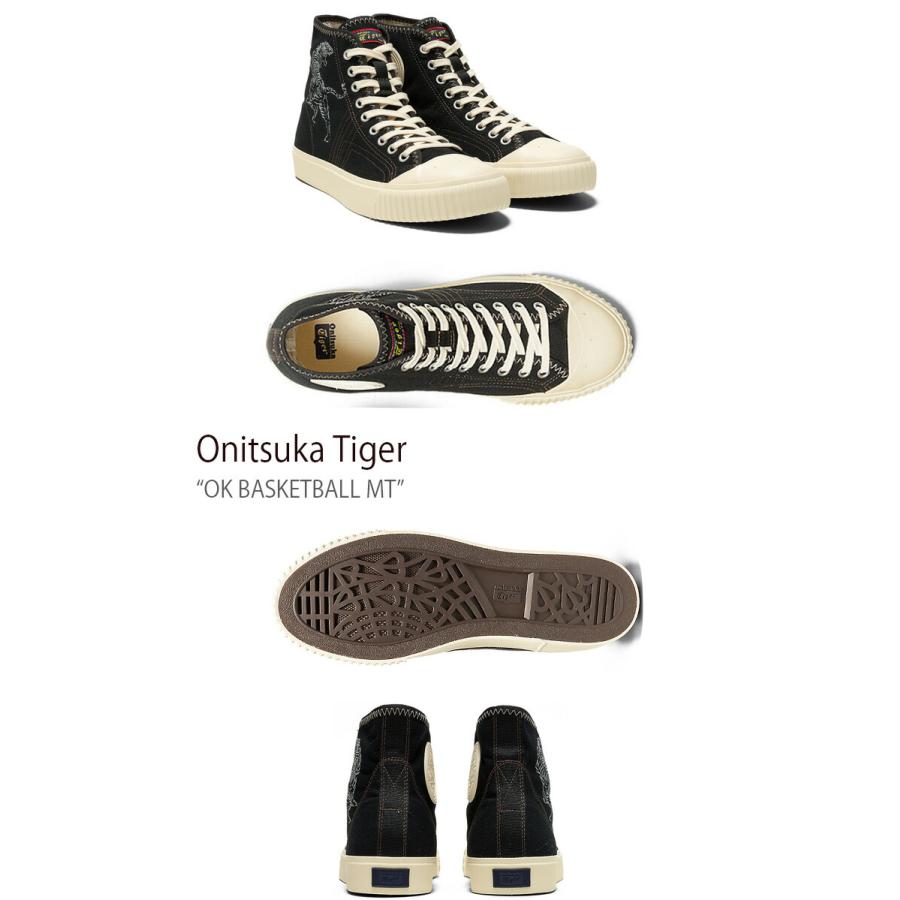 Onitsuka Tiger オニツカタイガー スニーカー OK BASKETBALL MT BLACK WHITE メンズ レディース 男性用 女性用 1183C121.001｜snkrs-aclo｜02