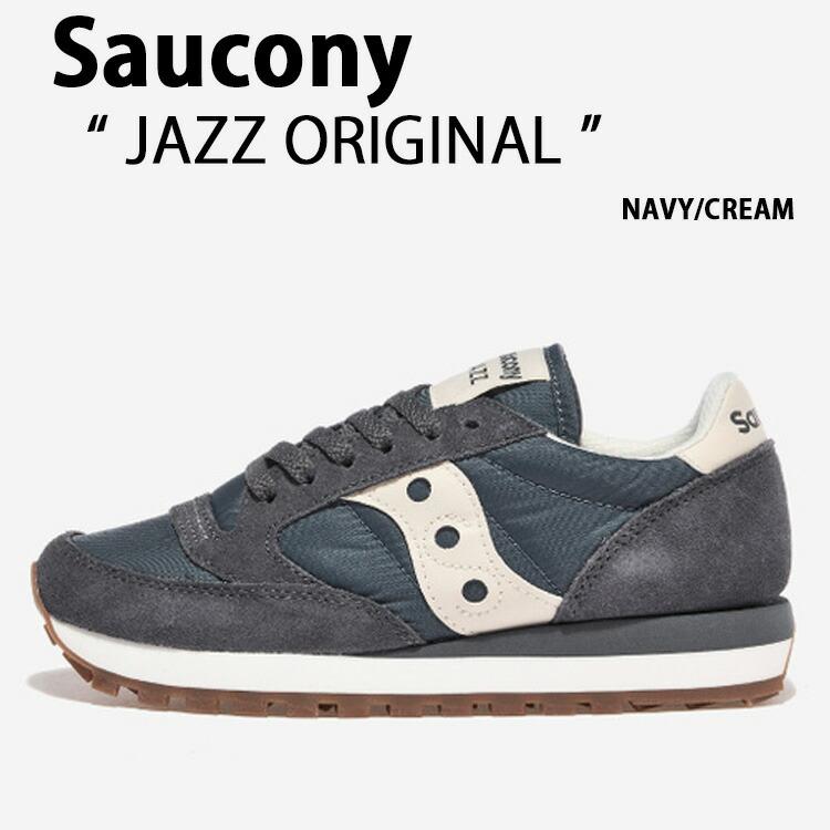Saucony サッカニー スニーカー JAZZ ORIGINAL NAVY CREAM S2044-672