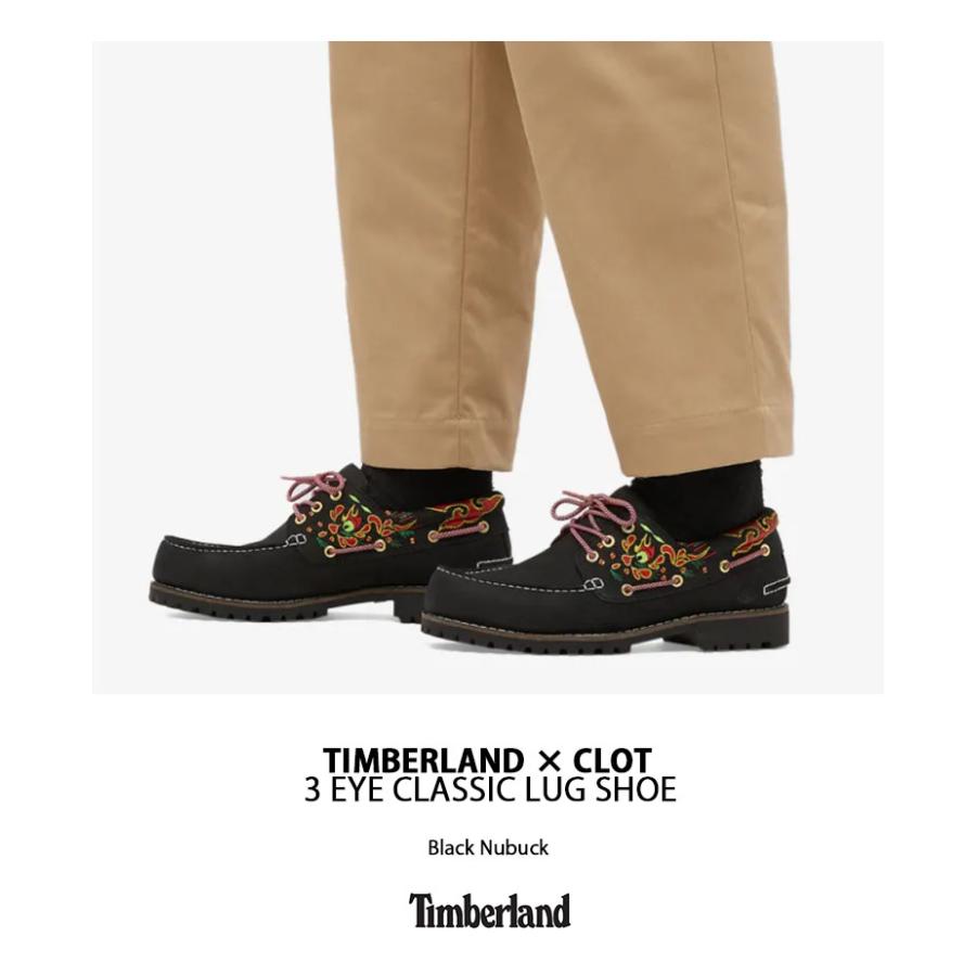 Timberland CLOT デッキシューズ 3 EYE CLASSIC LUG SHOE BLACK NUBUCK