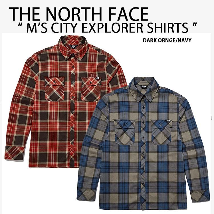 THE NORTH FACE ノースフェイス 長袖 チェックシャツ M'S CITY 