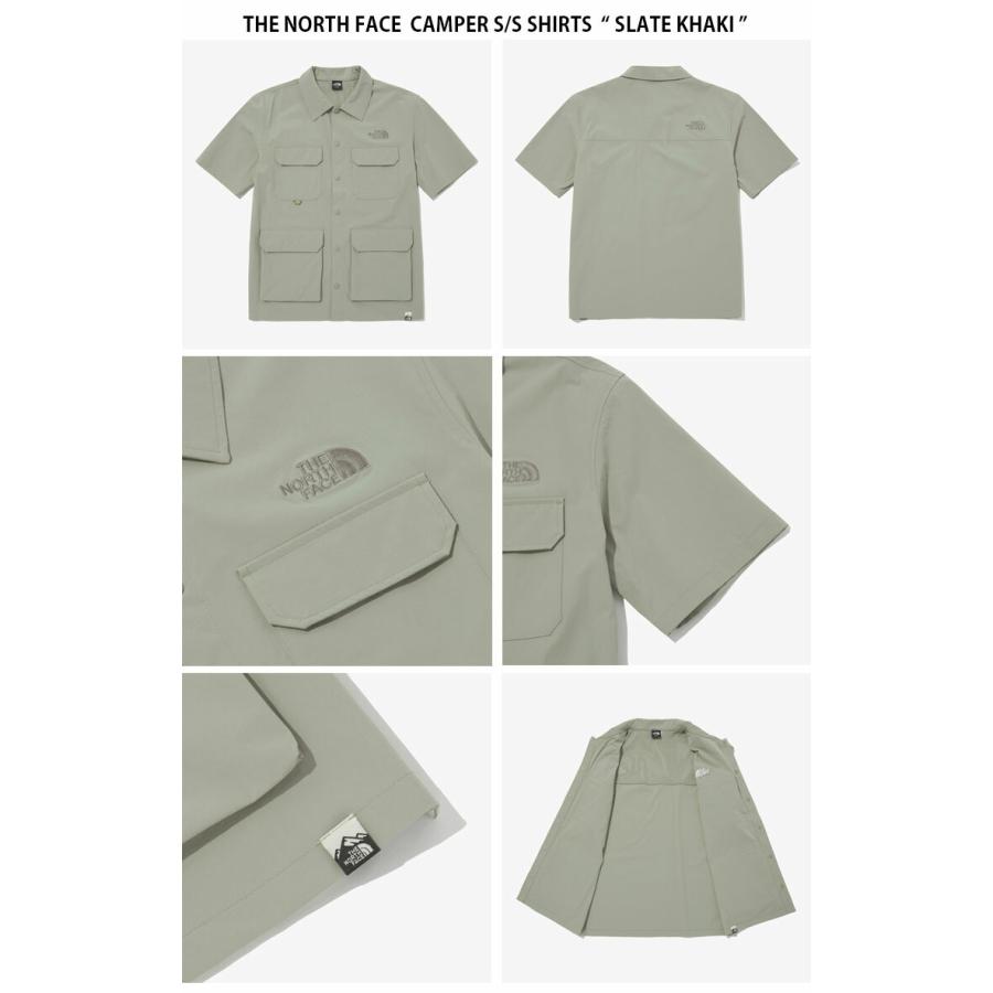 THE NORTH FACE ノースフェイス カジュアルシャツ CAMPER S/S SHIRTS キャンパー ショートスリーブ シャツ 半袖 ロゴ メンズ レディース NH8SP00A/B/C｜snkrs-aclo｜08